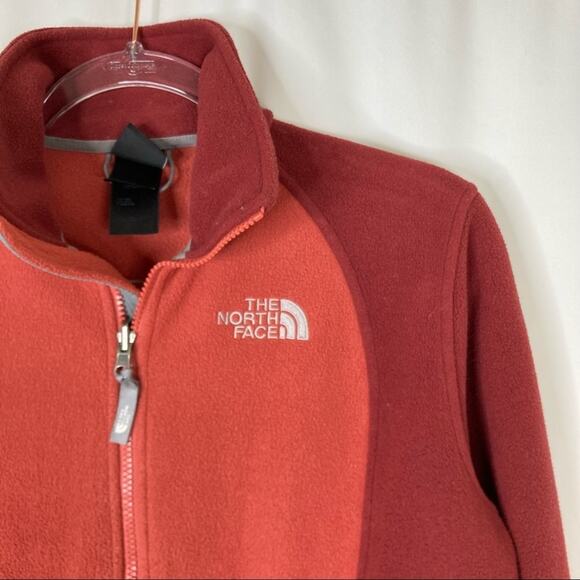 The North Face | Brick Red Full Zip Fleece Jacket S - Picture 2 of 8